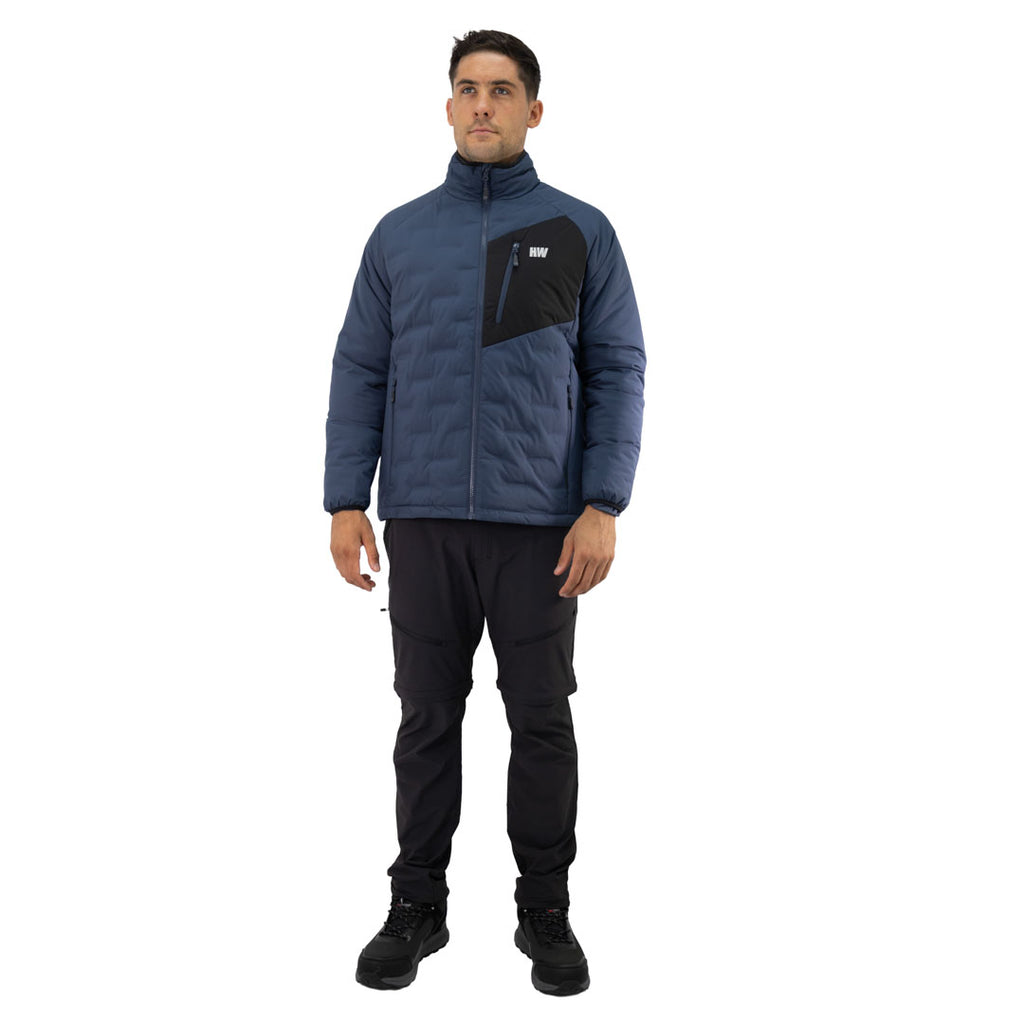Parka Insulada HW Explorer S/Gorro Hombre Deep Blue