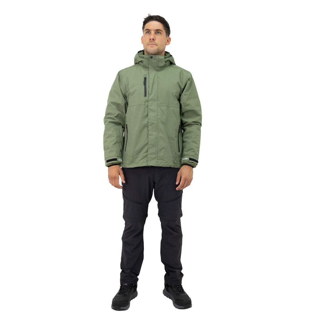Parka Desmontable HW Reno 3 en 1 Verde Oliva