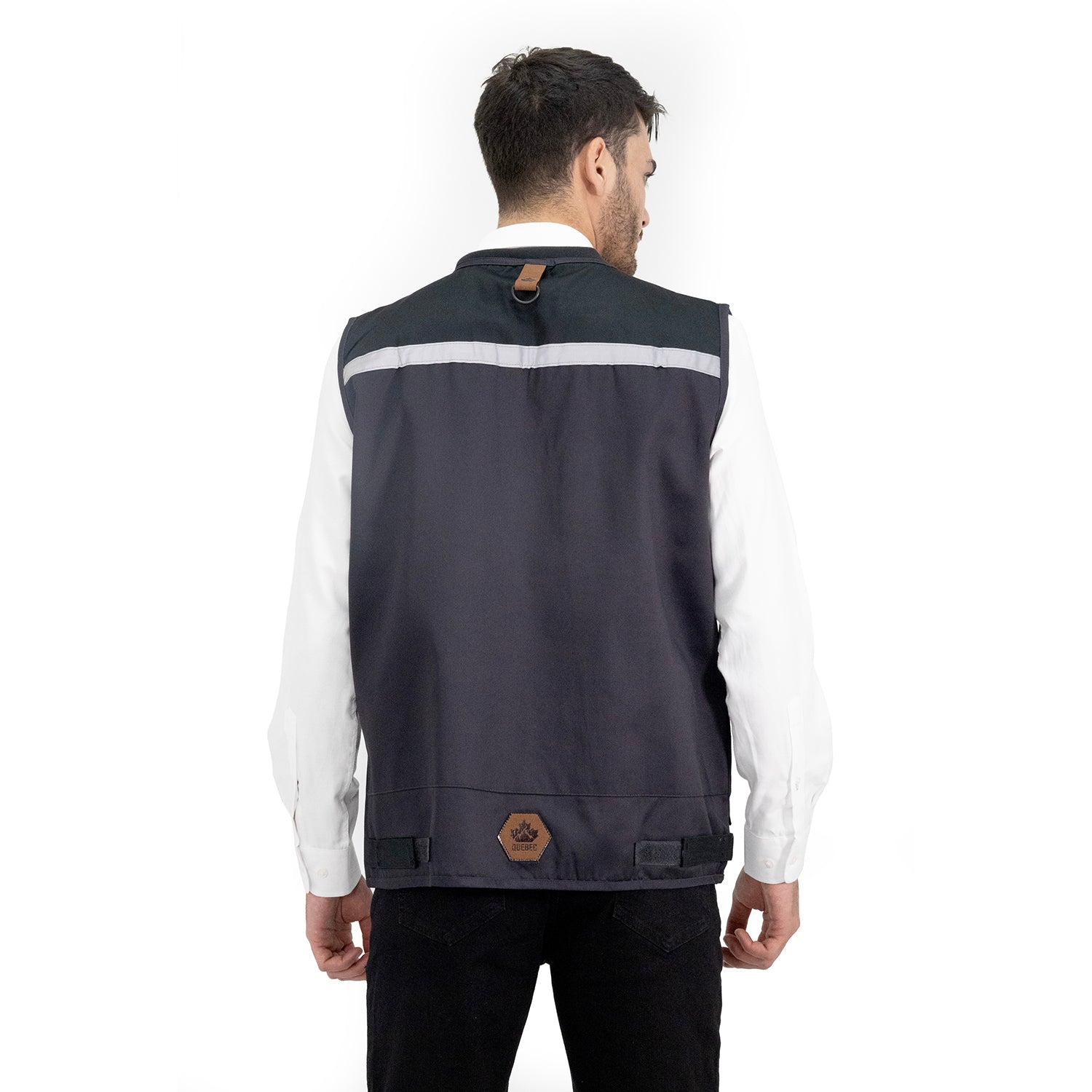 Chaleco Geólogo Gabardina Quebec Gris