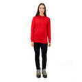 Polera Cooldry Quebec Manga Larga Rojo Mujer