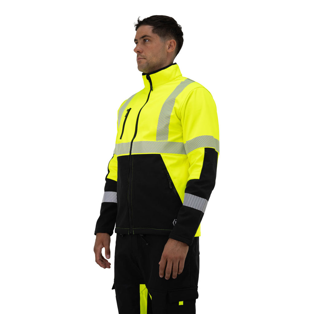 Chaqueta Softshell HW Oklan Amarillo Fluor