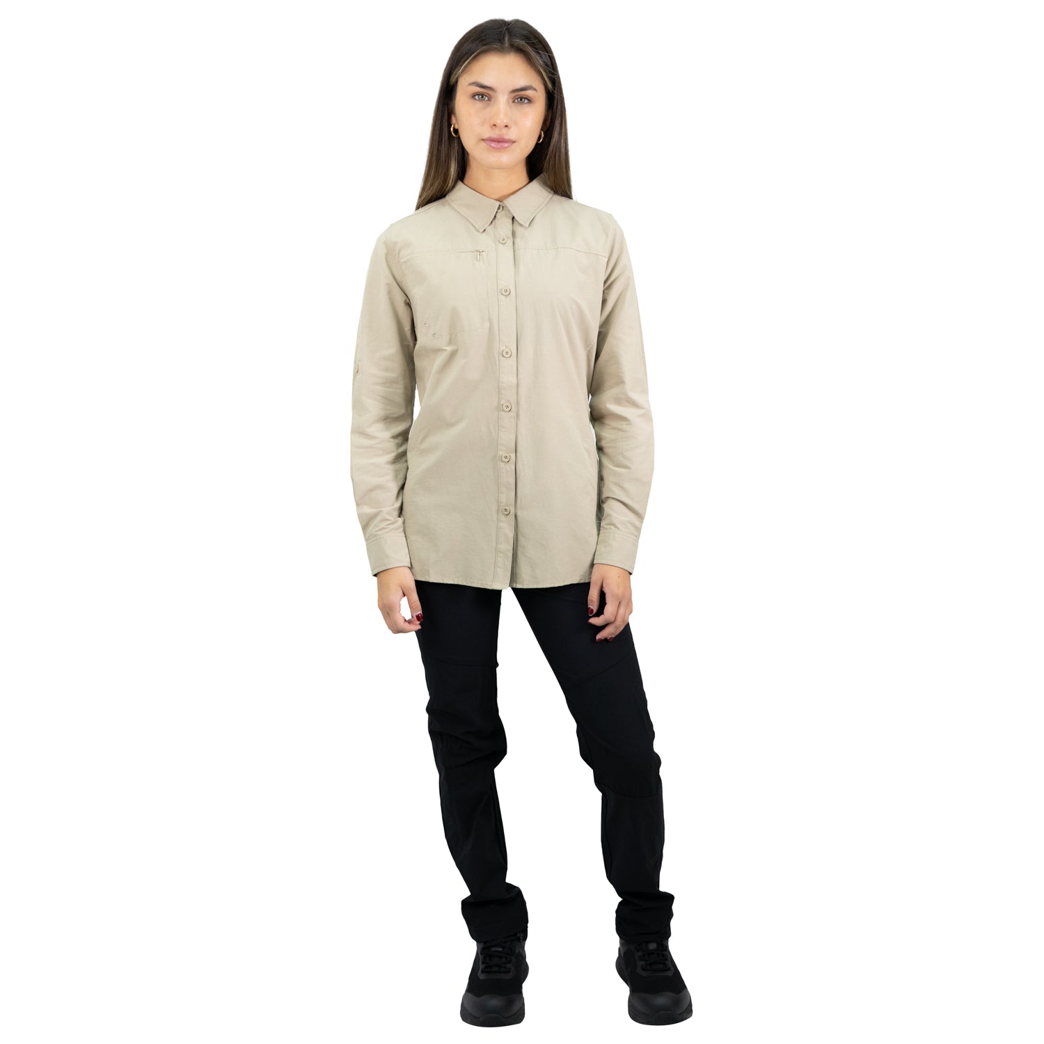 Camisa HW Duck Dry Mujer Beige
