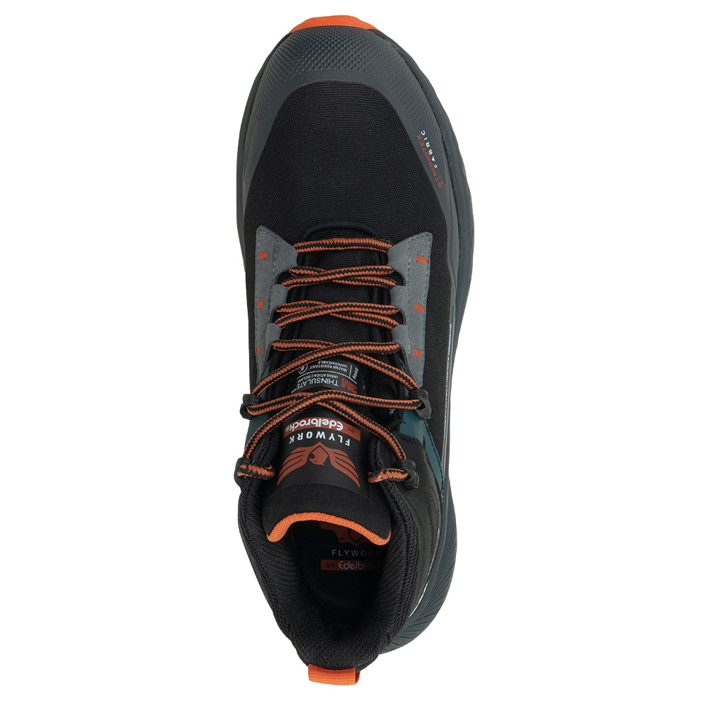 BOTIN DE TRABAJO FLY WORK FENIX WP BLACK ORANGE
