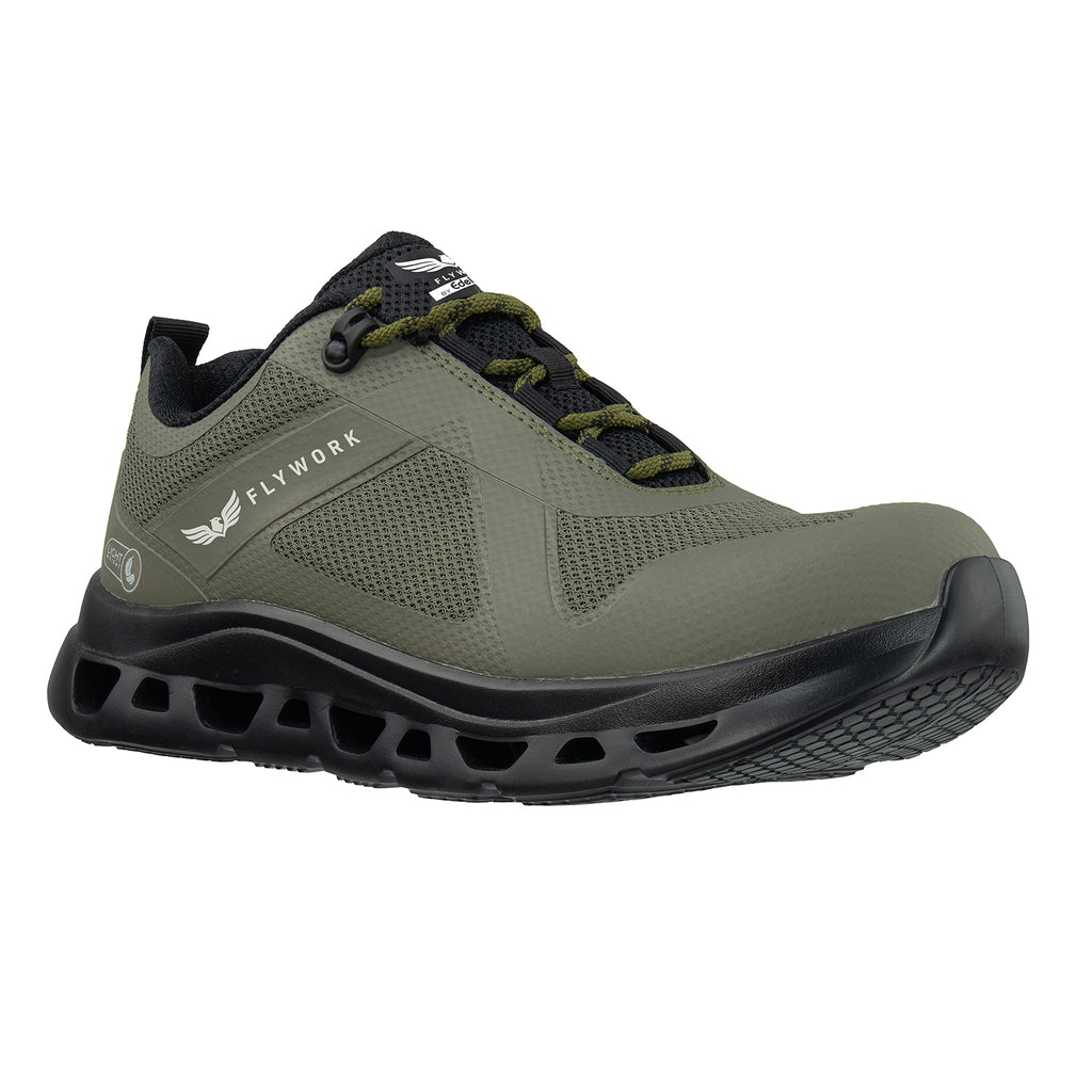 ZAPATILLA DE TRABAJO EDBK FLY WORK LOW DK GREEN BLACK