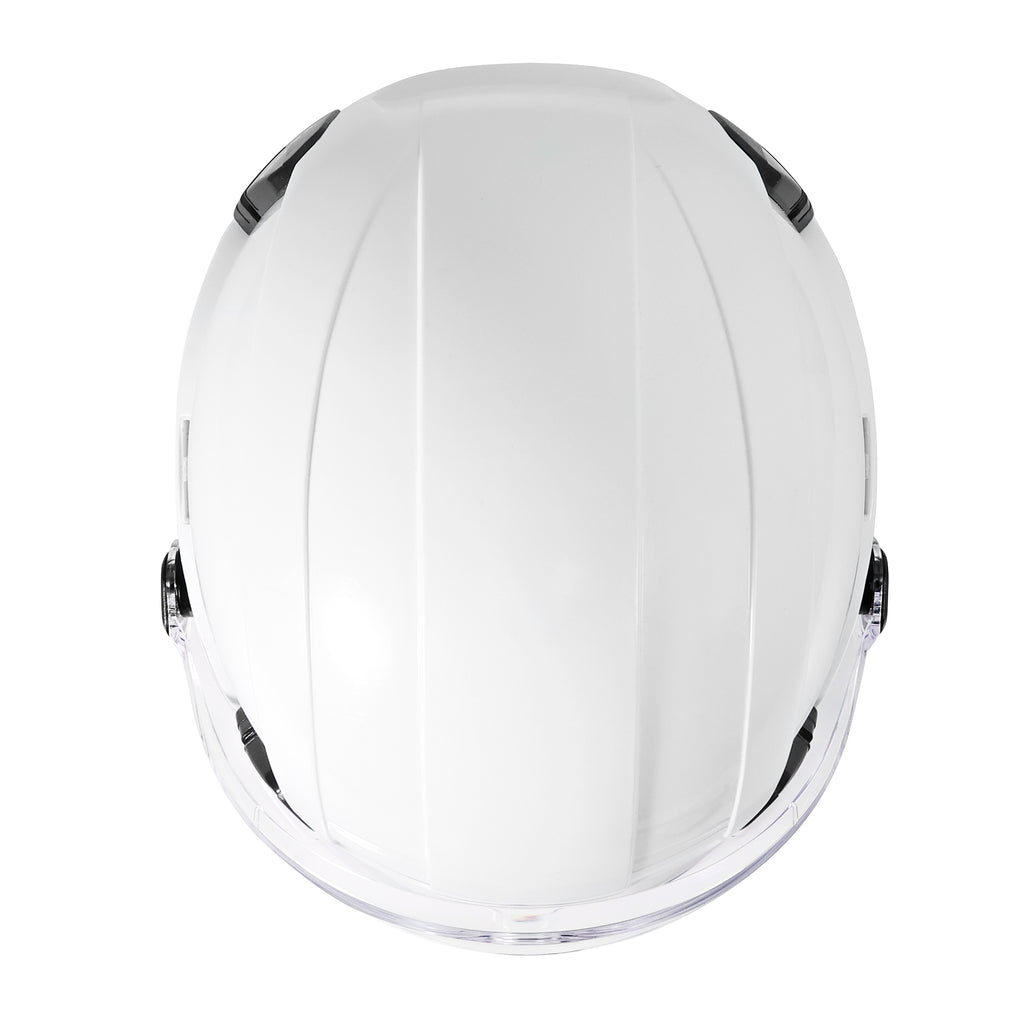 CASCO YAKO STEELPRO BLANCO CON VISERA ISP