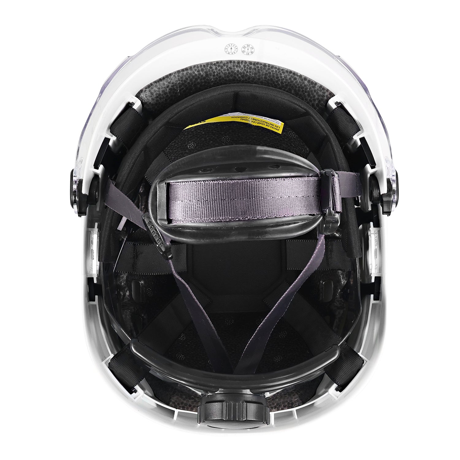 Casco Yako Steelpro Blanco con visera ISP