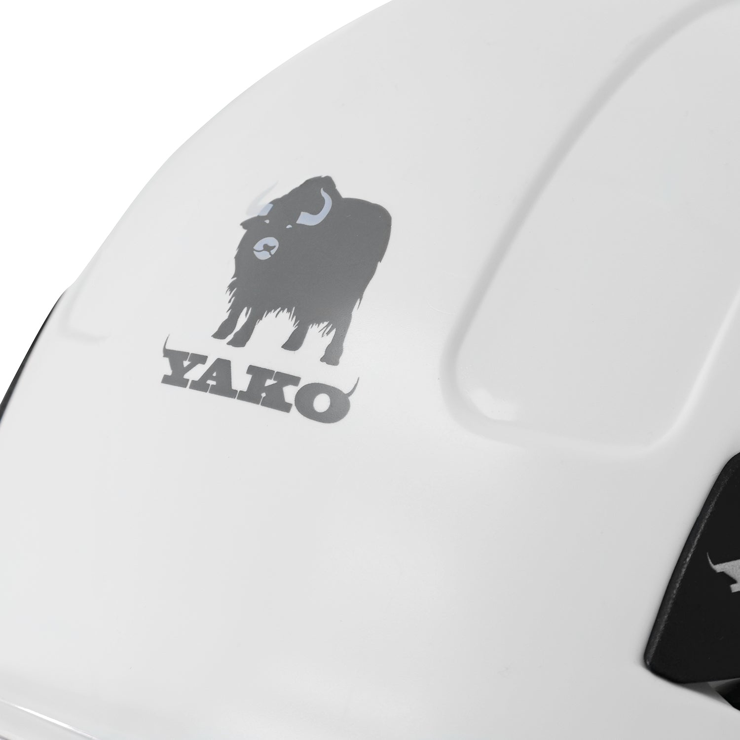 Casco Yako Steelpro Blanco con visera ISP