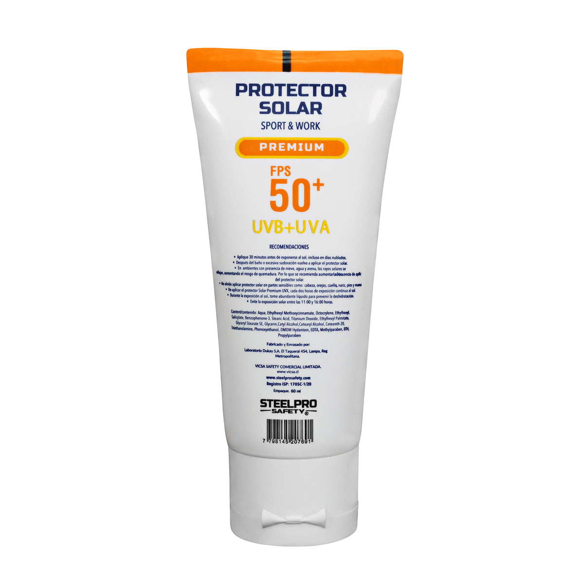 Protector Solar 50+ UVX 60ml Premium