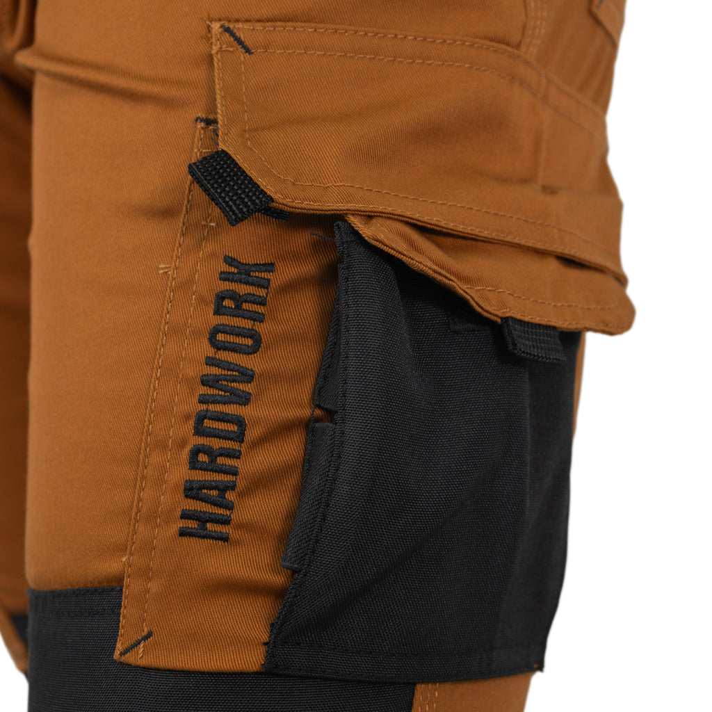 Pantalón Cargo HW Dakota Spandex Camel