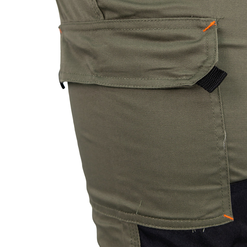 Pantalón Cargo HW Dakota Spandex Verde Oliva