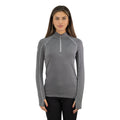 Polera Dry Fit HW SPX Manga Larga Mujer Carbon Grey