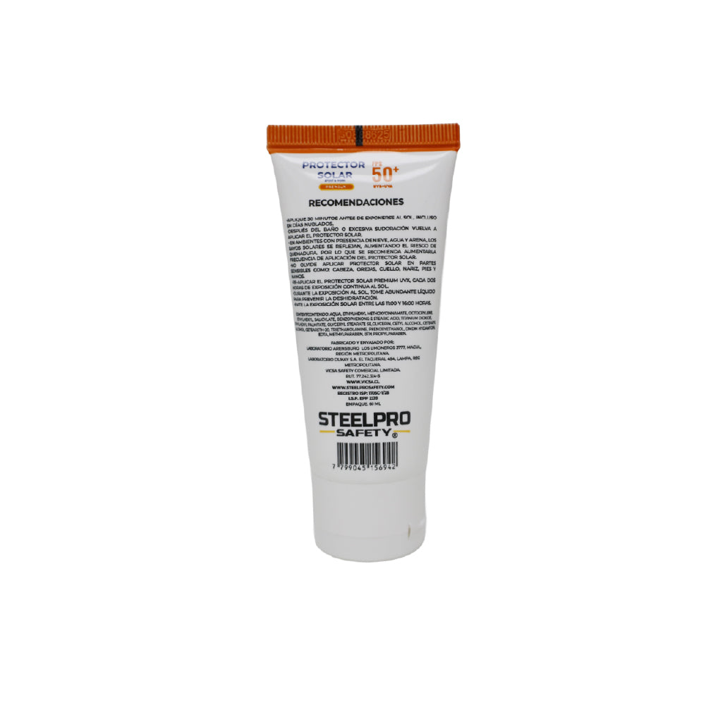 Protector Solar 50+ UVX 60ml Premium
